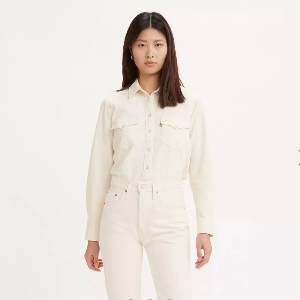 Levi's Women's White Button-Up Shirt